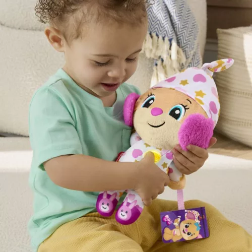 Fisher-Price Kacagj és Fejlődj - Szép álmokat Kutyushugi zenélő bébijáték
