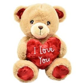 Keeleco Világosbarna Maci Szívvel (20 cm)