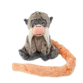 Keeleco Hosszúfarkú plüss majom figura – Császártamarin majom (18 cm)