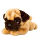 Keeleco fekvo plüss kutya - Mopsz (25 cm)