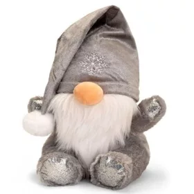 Animotsu Karácsonyi törpe plüss figura szürke színben – 25 cm