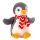 Keeleco Pingvin plüss figura sállal (25cm)