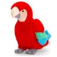 Keeleco papagáj plüss figura (20 cm)