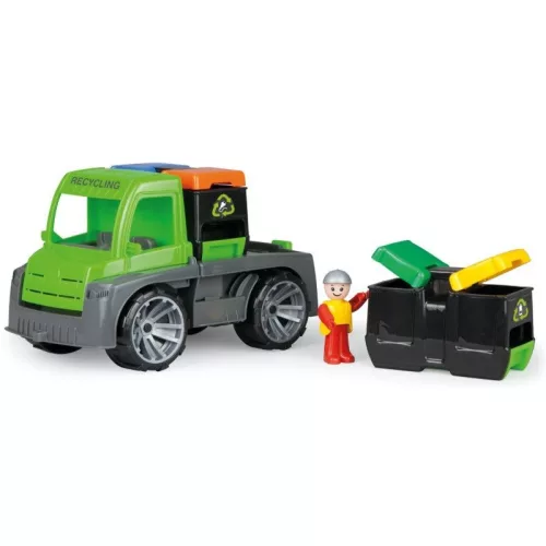 Lena Truxx Szelektív kukásautó figurával – 28 cm