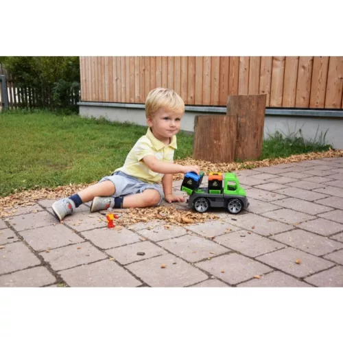 Lena Truxx Szelektív kukásautó figurával – 28 cm