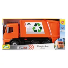 LENA Worxx Mercedes Arocs szelektív hulladékszállító kukásautó 54 cm