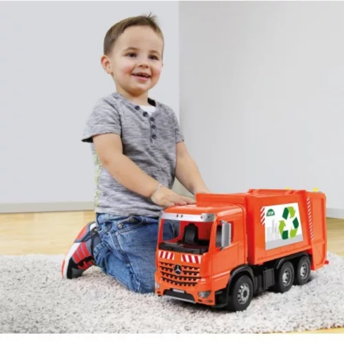 LENA Worxx Mercedes Arocs szelektív hulladékszállító kukásautó 54 cm