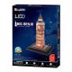 CubicFun 3D puzzle - Világító Big Ben (28 db)