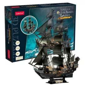 CubicFun 3D puzzle – Anna királynő bosszúja (Queen Anne's Revenge) LED világítással, 293 db