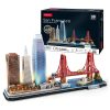 CubicFun L524 3D puzzle LED világítással - San Francisco (90 db)