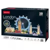 CubicFun City Line 3D puzzle LED világítással - London (186 db)