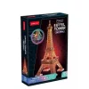 CubicFun 3D Night Edition puzzle – Világítós Eiffel torony (51 db)