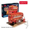 CubicFun 3D puzzle világítós Double Decker busz (172 db)