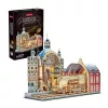 CubicFun 3D puzzle – Vasútállomás LED világítással, 255 db