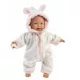 Llorens Lány csecsemő baba köntösben – 32 cm