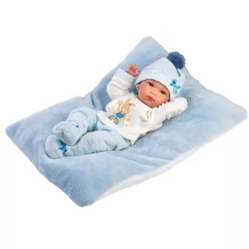LLorens Újszülött Bimbo baba párnával, cumis (35 cm)