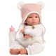 Llorens Lara síró baba szívecskés ruciban (38 cm)