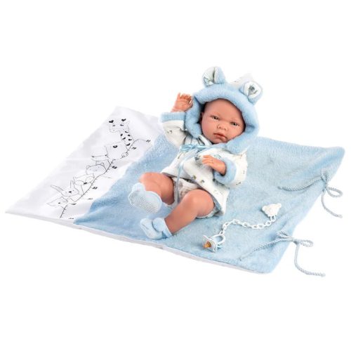 Llorens Újszülött fiú baba pelenkázóval (40 cm)