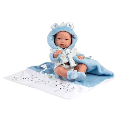 Llorens Újszülött fiú baba pelenkázóval – 40 cm