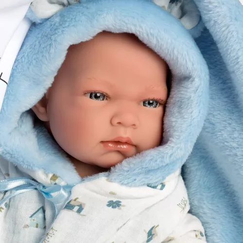 Llorens Újszülött fiú baba pelenkázóval – 40 cm