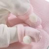 Llorens újszülött lány baba pólyában, csillag mintás ruhában (40 cm)