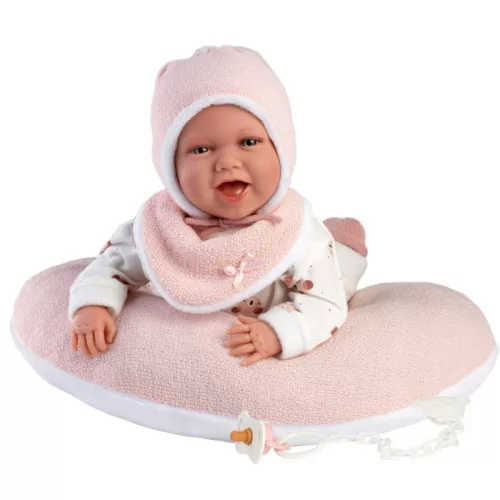 Llorens Mimi baba hanggal pocakpárnával macis ruhában (42 cm)