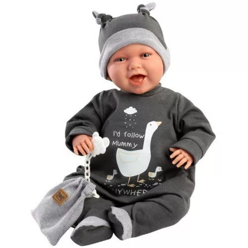 Llorens Mimo baba hanggal fekete pizsamában (42 cm)