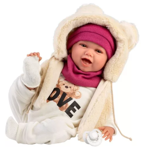 Llorens Mimi síró baba Love Bear szettben (42 cm)