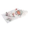 Llorens Tina újszülött baba babapléddel (43 cm)