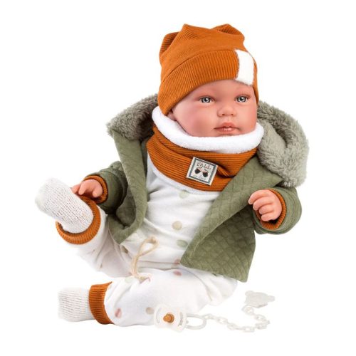 Llorens Talo újszülött baba kabátban (44 cm)