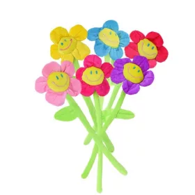 Rózsaszín színű plüss virág 1 db (26 cm)