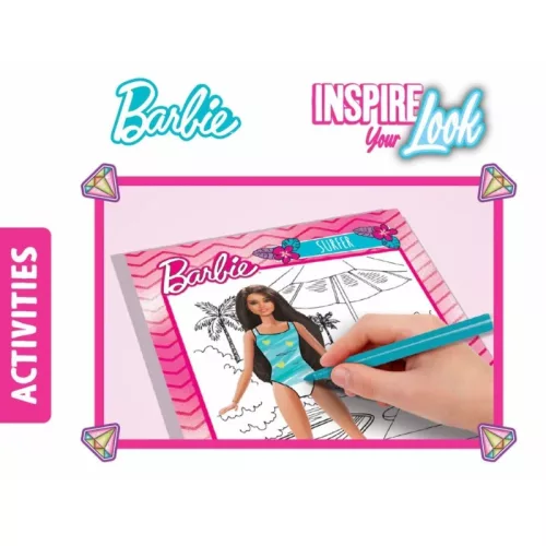 Barbie Inspire Your Look – Divattervező vázlatfüzet