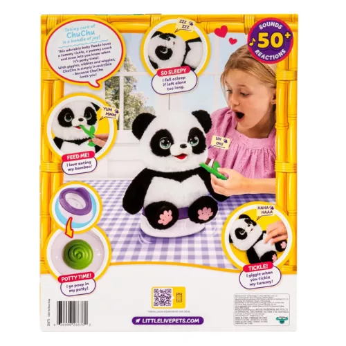 Little Live Pets interaktív plüssjáték – ChuChu panda