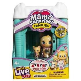Little Live Pets Mama Surprise Családok játékszett S2 – világos barna macska családi ház