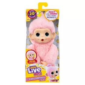Little Live Pets Mini Maki Luna Lemon interaktív pink majom