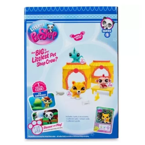 Littlest Pet Shop Dzsungel játékfigura szett 3 db-os készlet (50-52)
