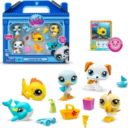 Littlest Pet Shop Beach játékfigura szett – 5 db