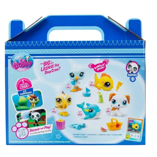 Littlest Pet Shop Beach játékfigura szett – 5 db