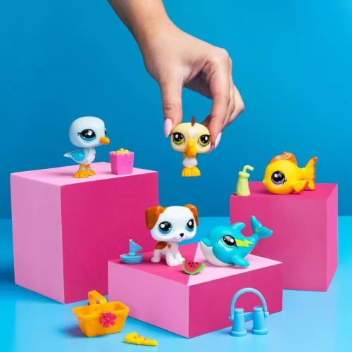 Littlest Pet Shop Beach játékfigura szett – 5 db