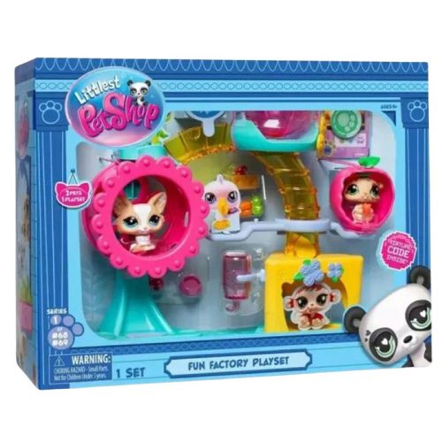 Littlest Pet Shop Fun Factory készlet 2 figurával (68-69)