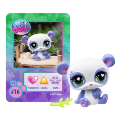 Littlest Pet Shop figura bliszter csomagolásban (16) - Lila panda