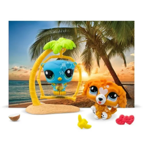Littlest Pet Shop Petfluencer játékfigura szett – dupla csomag S2 Sunset Pals (44-45)
