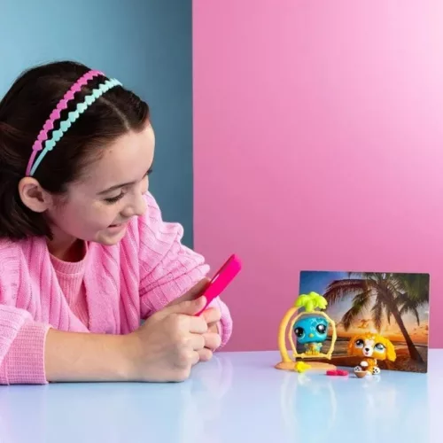 Littlest Pet Shop Petfluencer játékfigura szett – dupla csomag S2 Sunset Pals (44-45)