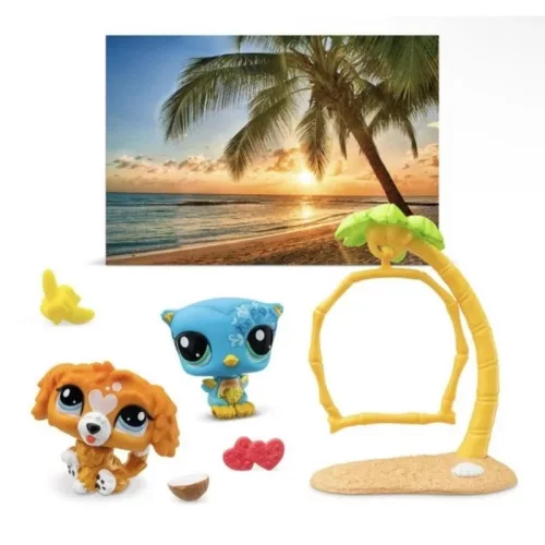 Littlest Pet Shop Petfluencer játékfigura szett – Sunset Pals duplacsomag (44-45)