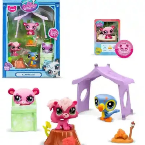 Littlest Pet Shop S2 Camping játékfigura szett