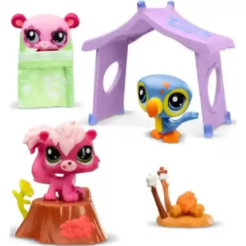 Littlest Pet Shop S2 Camping játékfigura szett