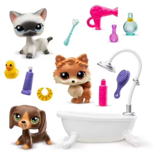Littlest Pet Shop SPA játékfigura szett – 3 db-os készlet