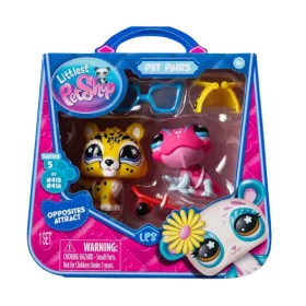 Littlest Pet Shop dupla kisállat figura csomag S5 – Kaméleon és Jaguár