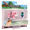 PMI Minecraft 3D Karakter felhúzható állattal - Creeper és Malac