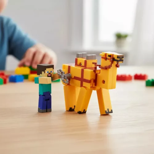 PMI Minecraft 3D felhúzható figura szett - Steve és Teve